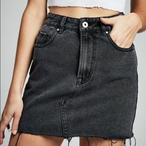 We The Free Distressed Denim Skirt 26 (fits as 25), worn once, $180 retail price